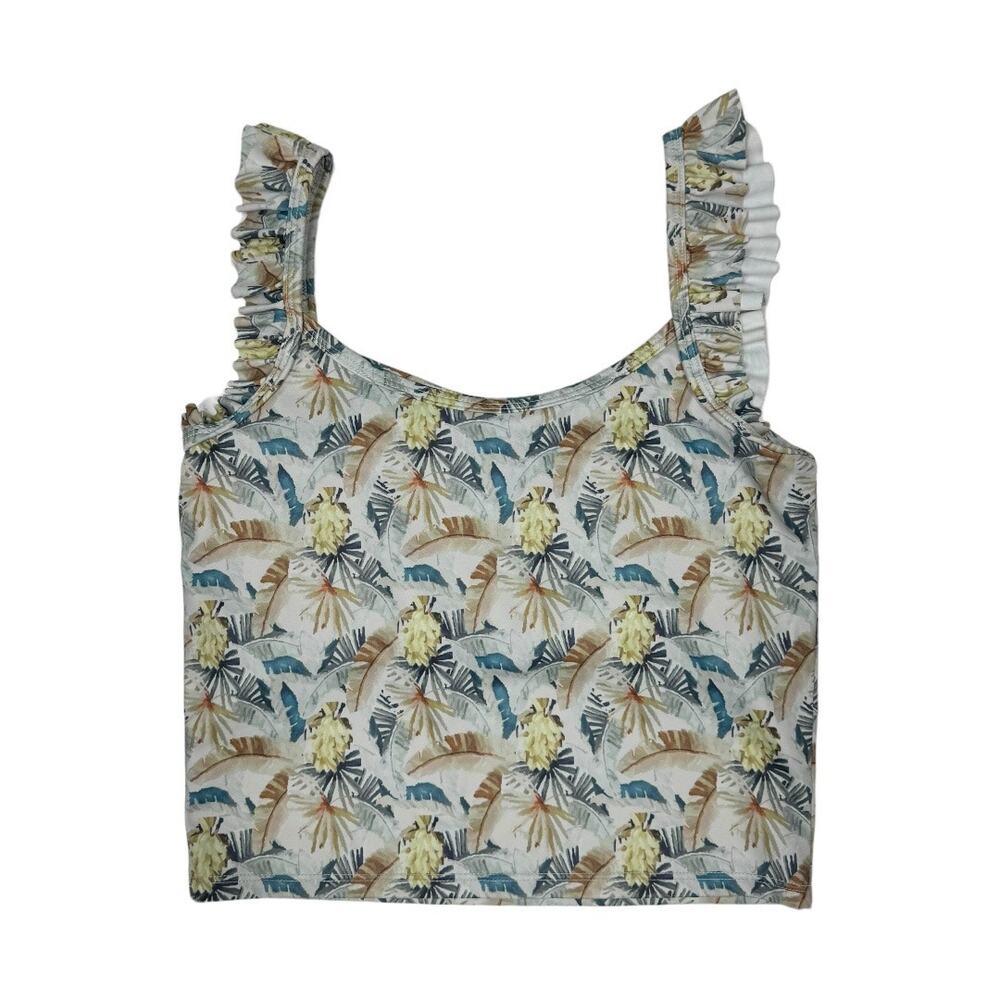 Kortni Jeane Gone Bananas Bikini Set Small High Waisted Bottons Longline Top - Picture 4 of 12